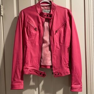 Pink Vera Pelle Leather Jacket